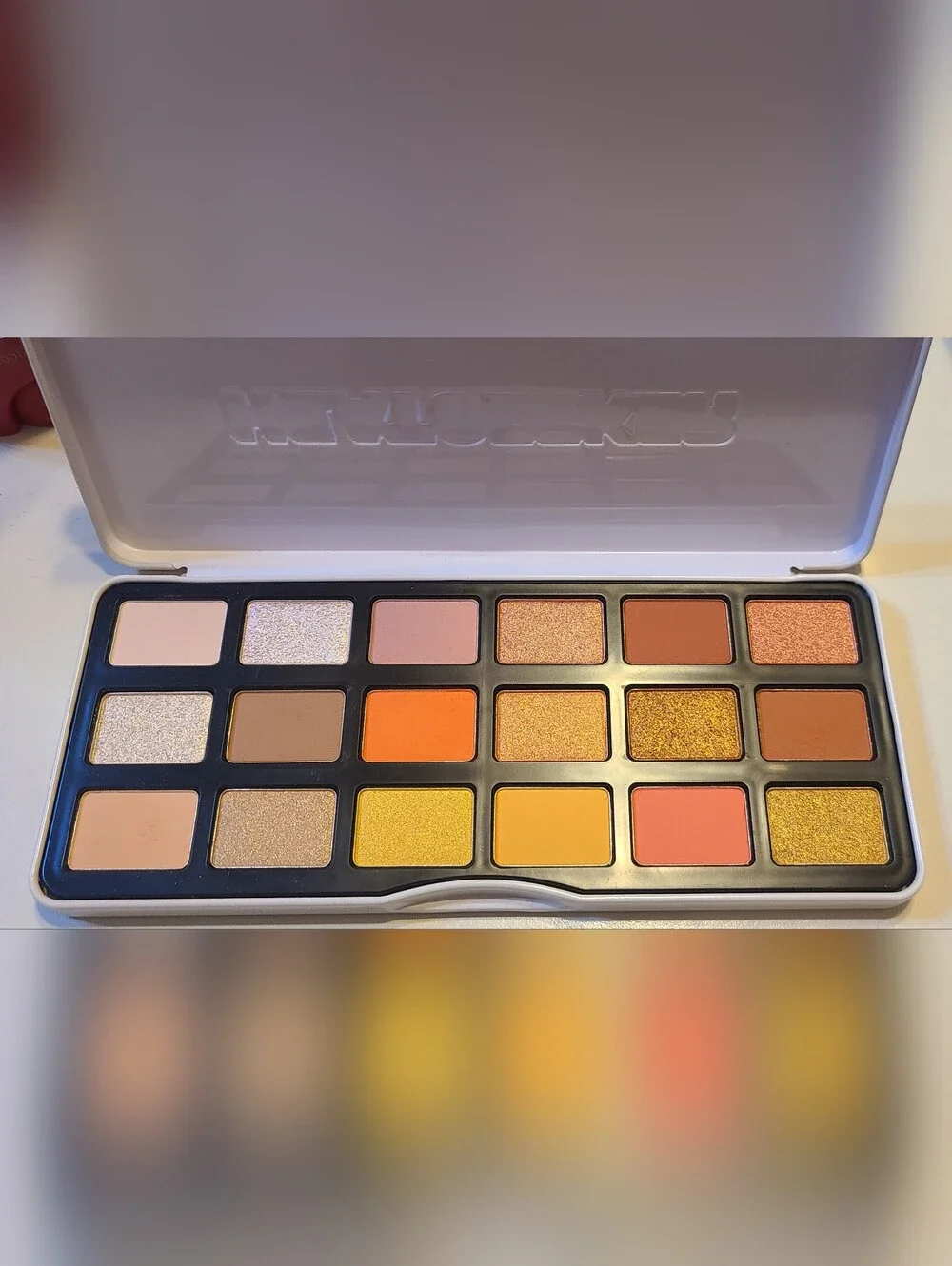 Morphe Warm Sunset Eyeshadow Palette — Gold, Orange, Pink & Brown Shades